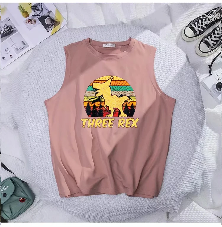 Три Рекс 3rd майка подарки на день рождения третьей динозавр 3 года женская одежда