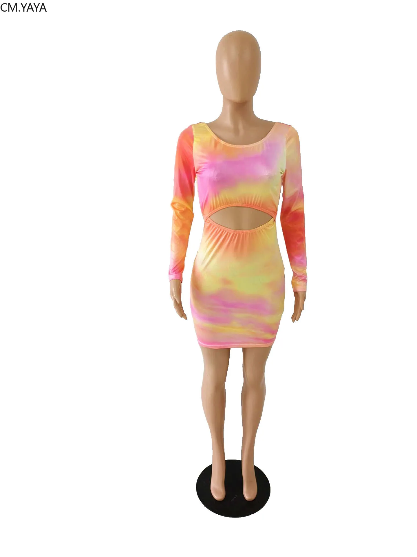 Женское облегающее платье средней длины с принтом в виде галстука-бабочки и