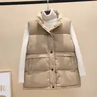 Женский осенне-зимний жилет, куртка, тренчкот, Женский однотонный свободный хлопковый теплый жилет, 2022 ветрозащитный свитер, верхняя одежда