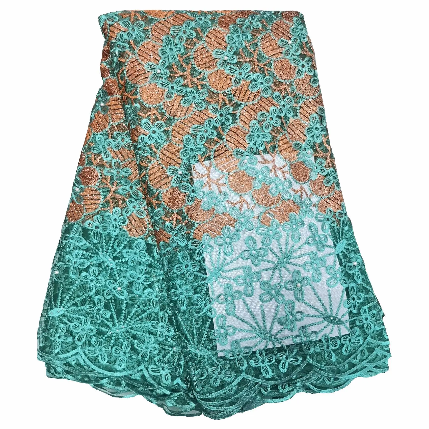 Новейшая розово-красная африканская кружевная ткань из бисера 2019 французская