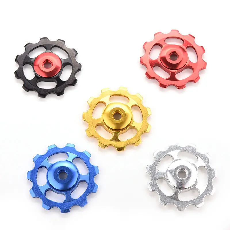 

11T Ultralight MTB Aluminum Alloy Bike Bearing Jockey Wheel Rear Derailleur Pulley Bicycle Part Guide Roller Cycling Accessories