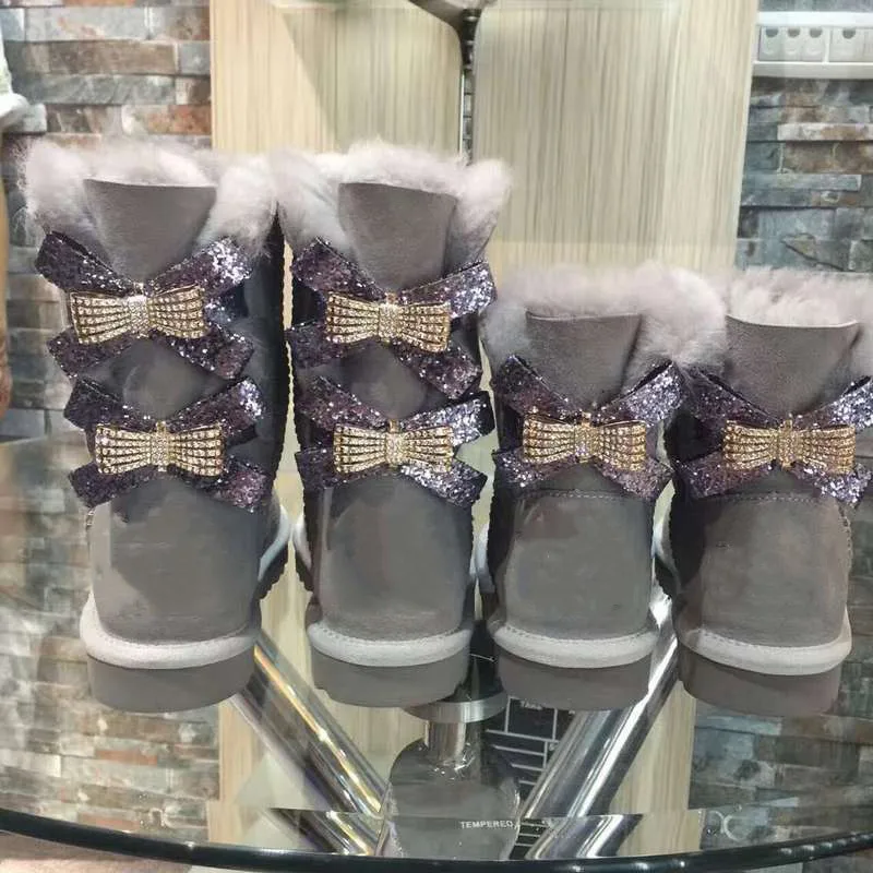 Женская обувь коллекция 2019 года Модные женские зимние ботинки из натуральной