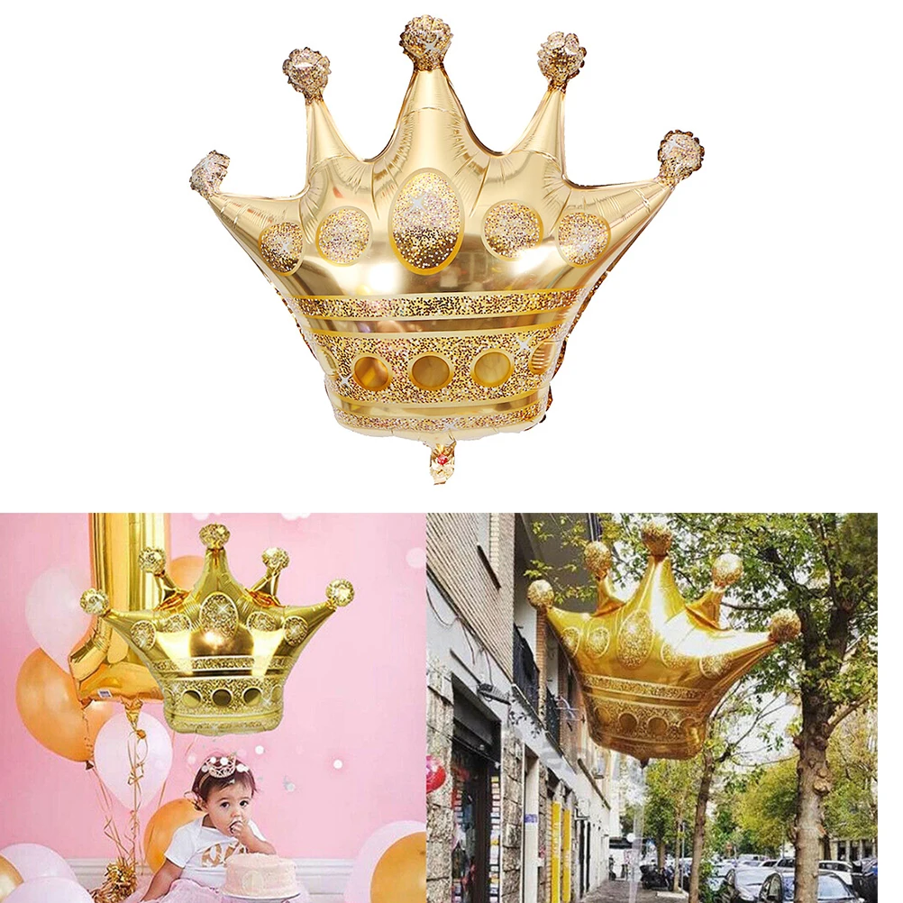 5 шт. большая золотая корона фольгированный воздушный шар Bar King украшение для