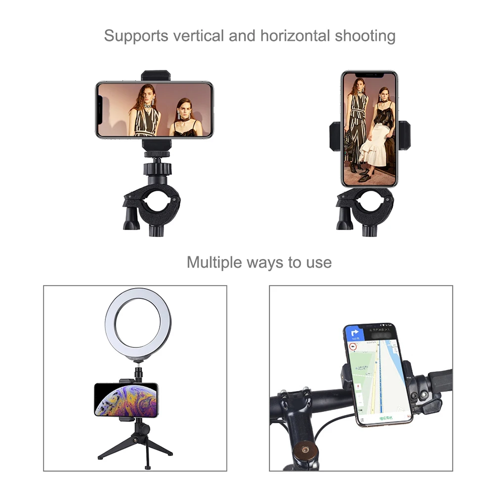 Photography Cell Phone Clip Holder Smartphone Clamp Bracket Stand Compatible with Most Mobile Phones | Электроника