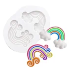 Радужная силиконовая форма, искусственная фотография