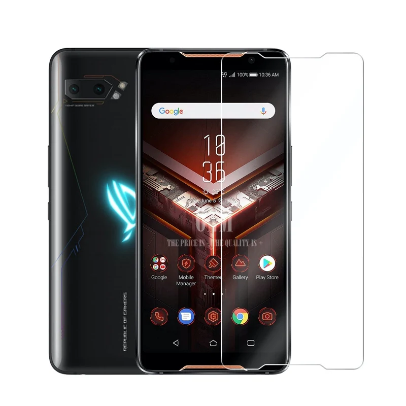 2 шт закаленное стекло для Asus ROG Phone II протектор экрана 2.5D 9H 2|Защитные стёкла и