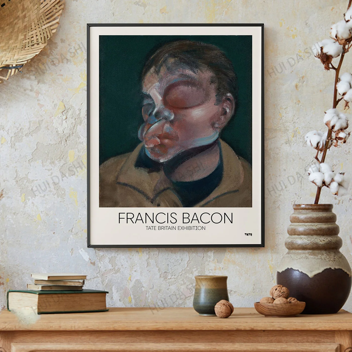 Poster Francis Bacon, Surrealist Art, Self-Portrait, Interior Design, Art Poster, Gallery Art, Multiple Sizes, CAnvas Print