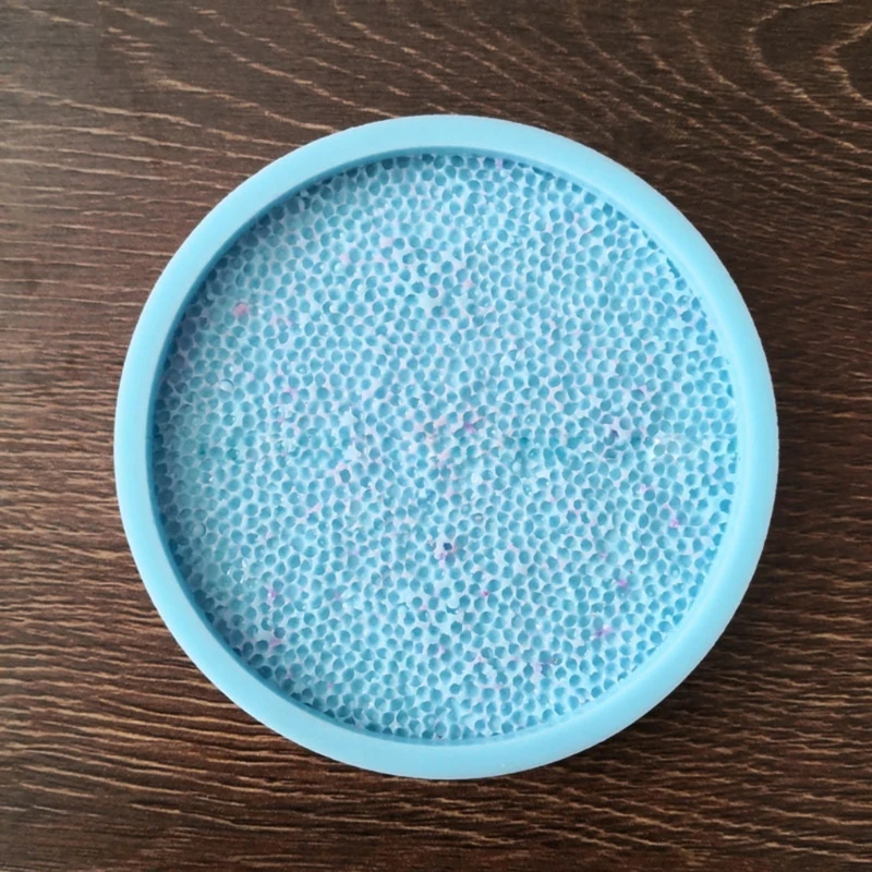 

Diamond Texture Coaster Epoxy Resin Mold Love Heart Round Cup Mat Silicone Mould DIY Craft Jewelry Home Decorations Casting Tool