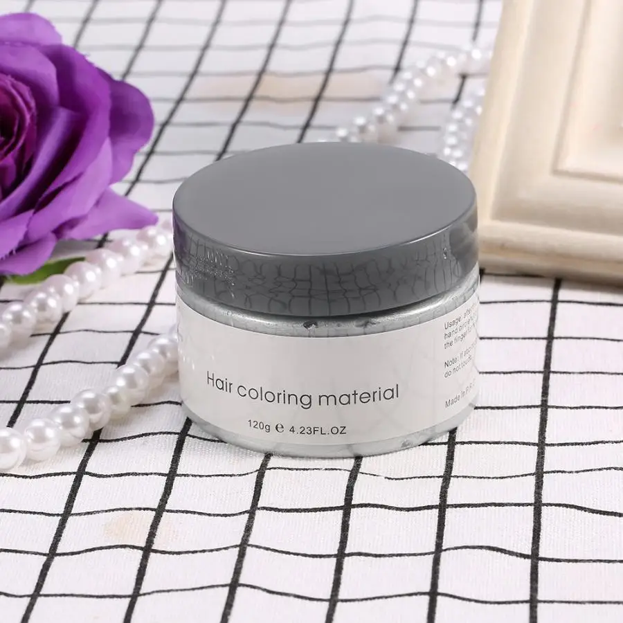 120 г окрашивание волос Promades воск Серебряный пепепельный серый сильная фиксация