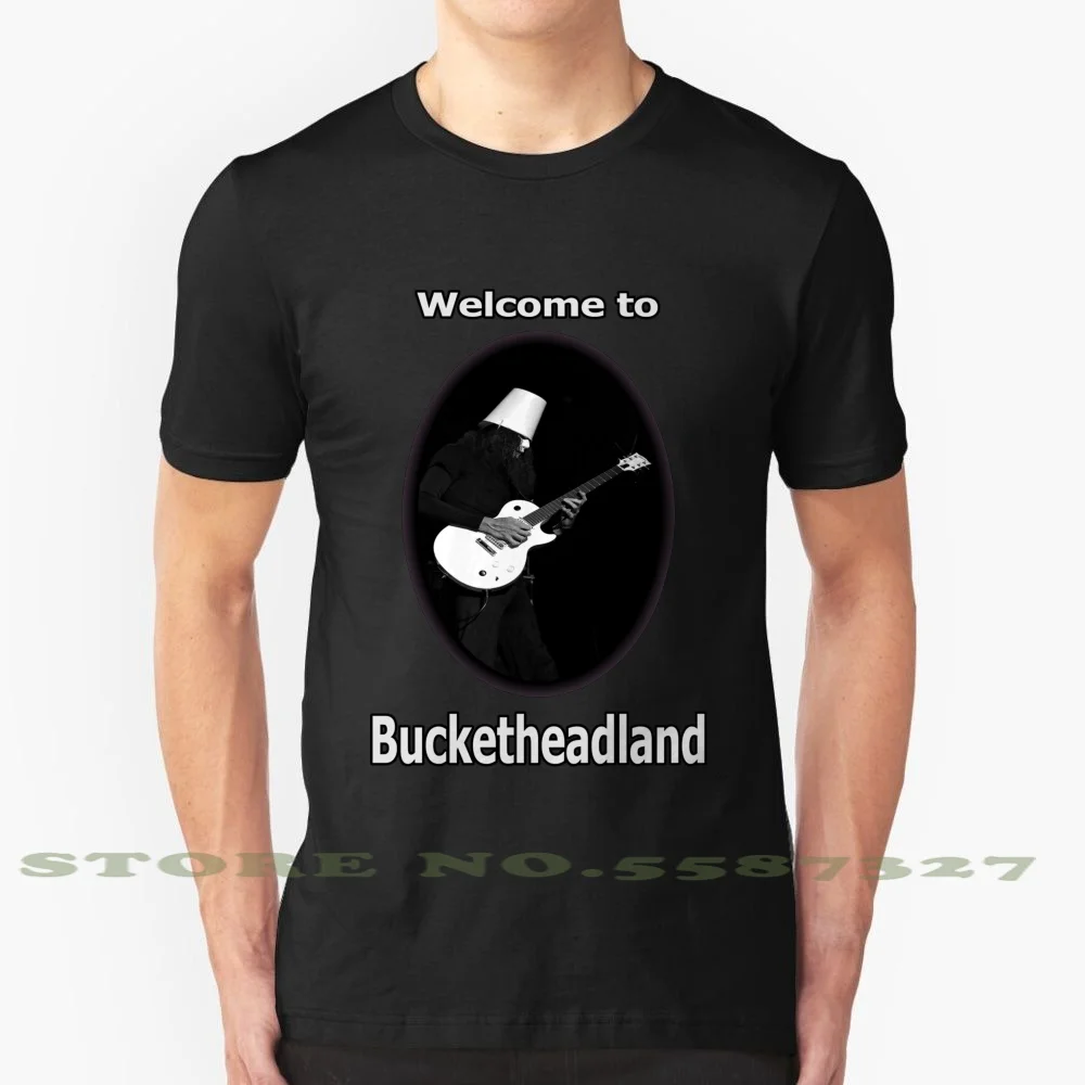 Летняя забавная футболка Buckethead для мужчин женщин маска Bucketheadland живая графика