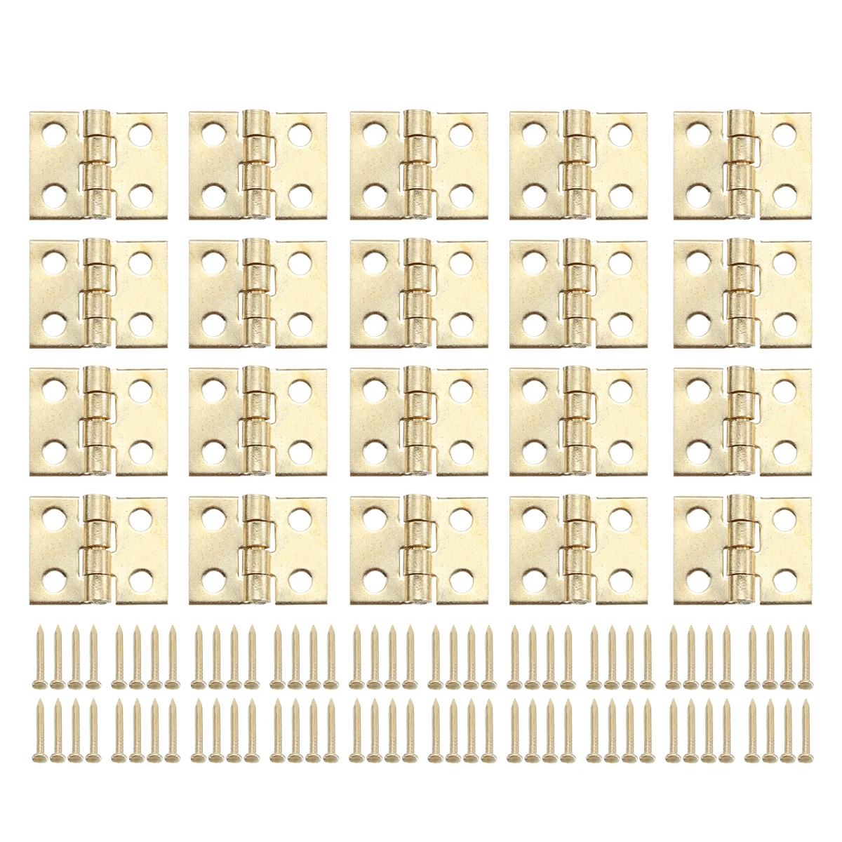 20 шт./компл. мини петля из золота маленькие металлические дверные петли для 1/12