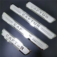 for renault captur kaptur 2013 2014 2015 2021 door sill scuff plate trim threshold pedal entry guard stickers car accessories 4x