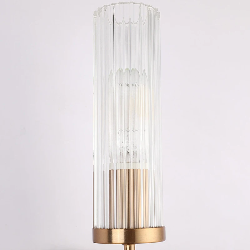 

HOT Europe golden metal glass shade wall lamp foyer decoration hotel bedroom light postmodern aisle porch corridor lighting