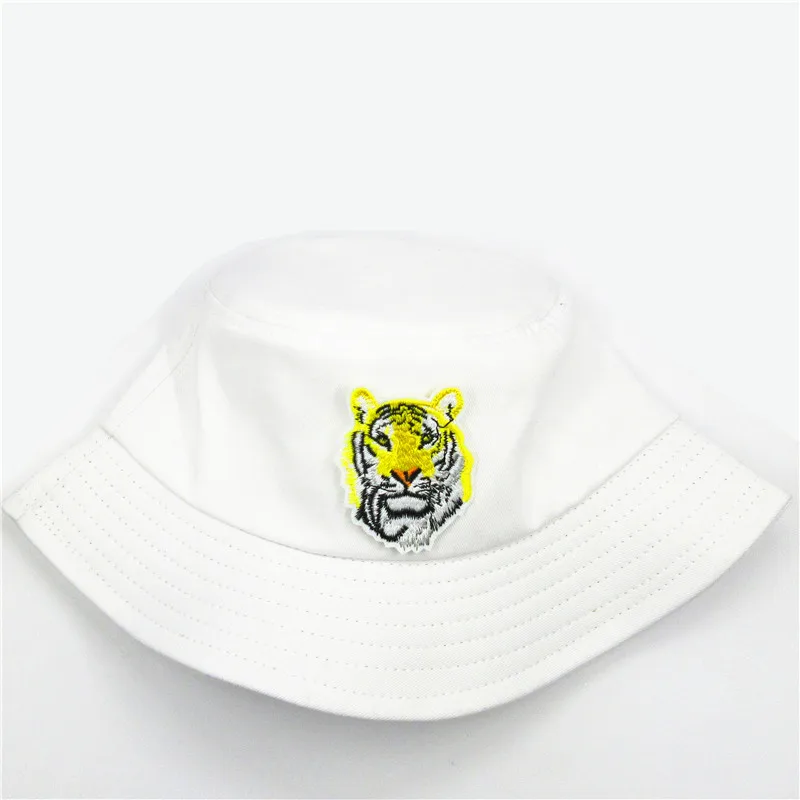 LDSLYJR хлопковая Панама с вышивкой в виде тигра рыбацкая шляпа уличная дорожная от