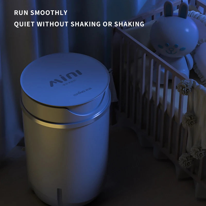 

Mini Laundry Machine with UV Light Baby Clothes Portable Washing Machine Single Tube Socks Underwear Dormitory Washer
