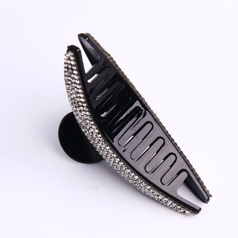 Крупные заколки для волос с кристаллами женщин и девочек модный элегантный зажим