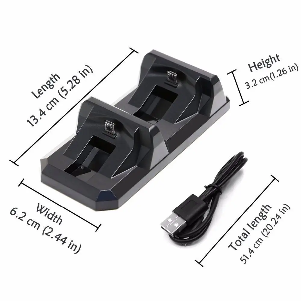 EastVita USB Dual Charging Station Charger Dock Stand for Sony PS4 Joystick Controller Fast Gamepad | Электроника