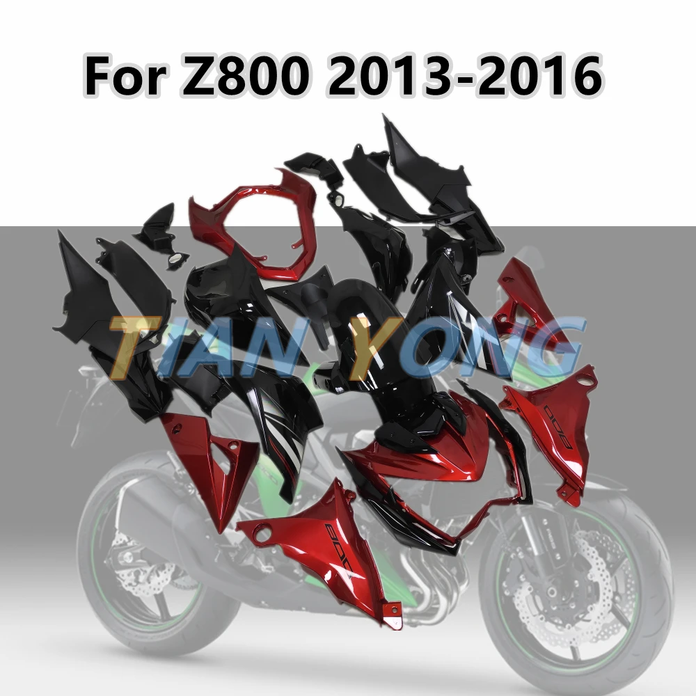 

For Kawasaki Z800 2013-2016 2013 2014 2015 2016 Red Green Blue Motorcycle accessories ABS Custom Style shell body fairing kit