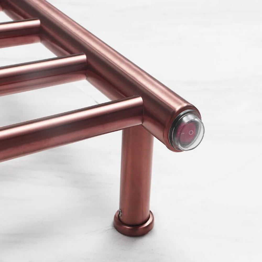 Новинка роскошный полотенцесушитель с подогревом из розового золота