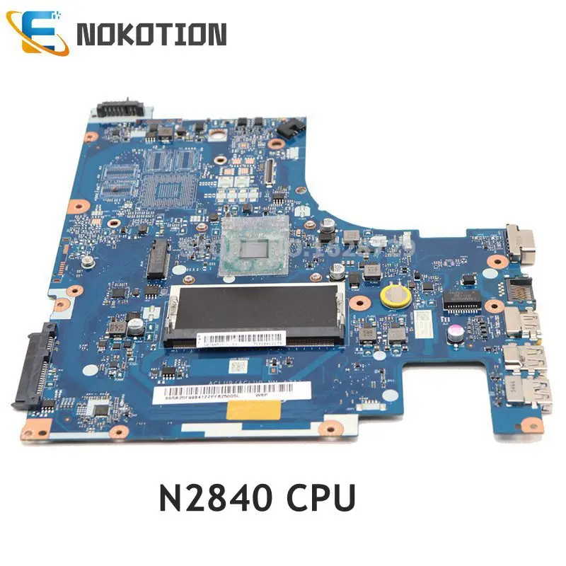 NOKOTION ACLU9/ACLU0 NM A311 основная плата для lenovo G50 30 Материнская ноутбука N2840 процессор