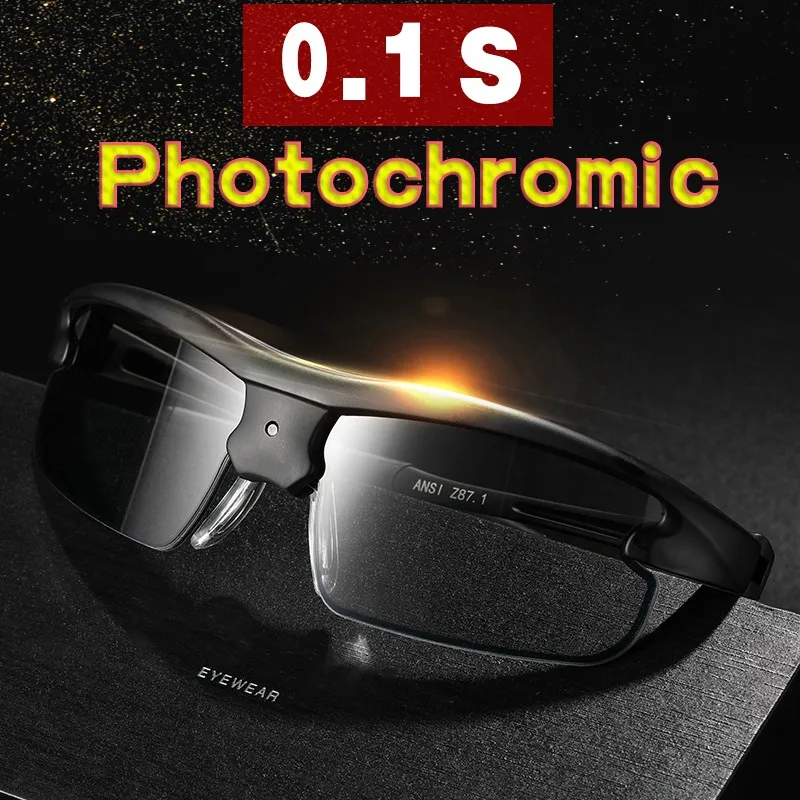 2021 Auto Dimming Smart Sunglasses Men Polarized Photochromic Discoloration Driving Sun Glasses Sport Solar Power Supply