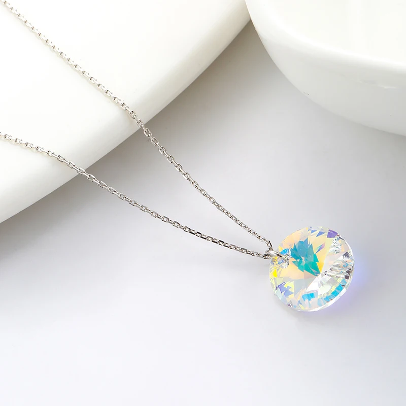 LEKANI Ювелирные наборы с кристаллами Swarovski для женщин Свадебные S925 Серебряный