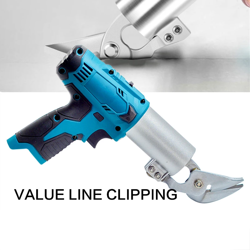 

12V Cordless Electric Scissors Two-speed Cordless Iron Scissors Rechargeable Electric Metal Cutting Tools For Bosch 12V Battery