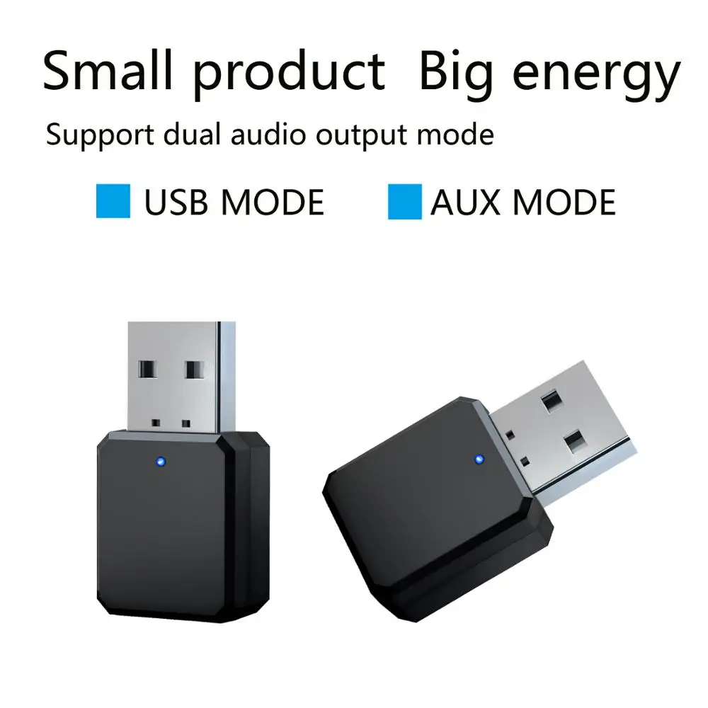 

USB Wireless Bluetooth 5.1 Audio Receiver Adapter Music Speakers Hands-free Calling 3.5mm AUX Car Stereo Bluetooth 5.0 Adapter