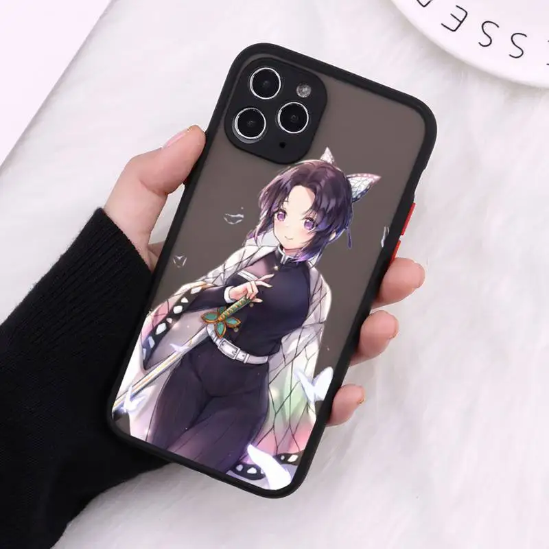 

Kochou Shinobu (2) Phone Cases Matte Transparent for iPhone 7 8 11 12 s mini pro X XS XR MAX Plus cover funda