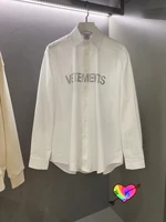 oversize vetements shirts 2021 men women 11 high quality reflective logo print vetements shirt white blouse long sleeve