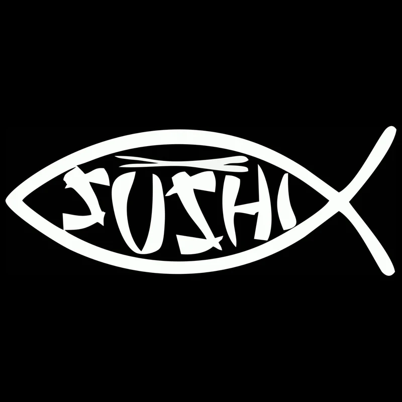 

Sushi Fish Fashion Decoration Sticker PVC Decal Car Shape ZWW-2741, 15.6cm * 5.8cm