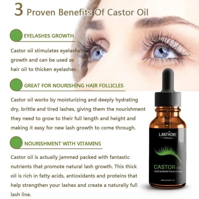 Eyebrow Eyelash Growth Serum Castor Seed Oil Liquid Eye Lash Enhancer Extension Maintenance Nursing Essential TSLM1 | Красота и