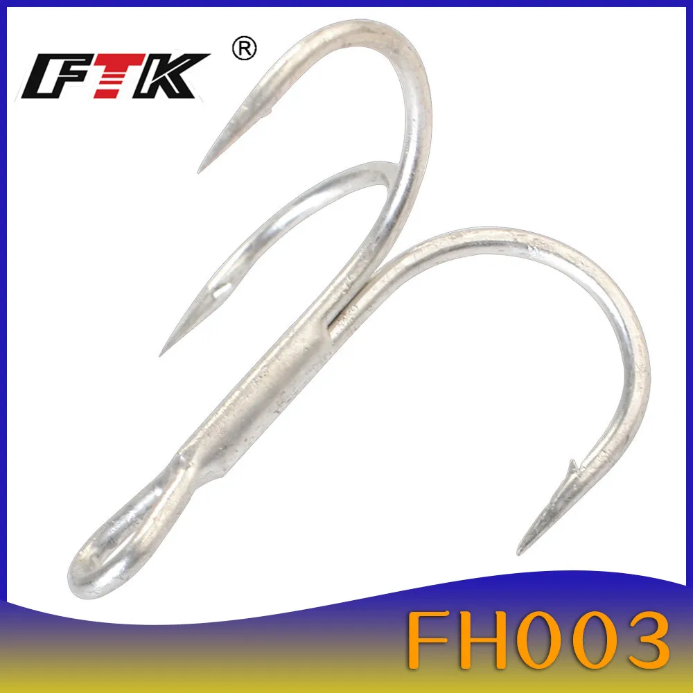 FTK Fishing Hook Baitholder Fly Tying Treble Hook Crank Hook Bass Lure Holder Set Saltwater 10 pcs/lot Needle Fishhook 709