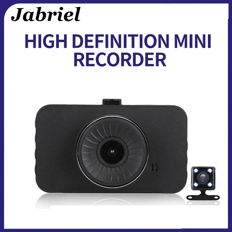 1080P видеорегистратор автомобильный мини двойной объектив Автомобильный 3 дюйма