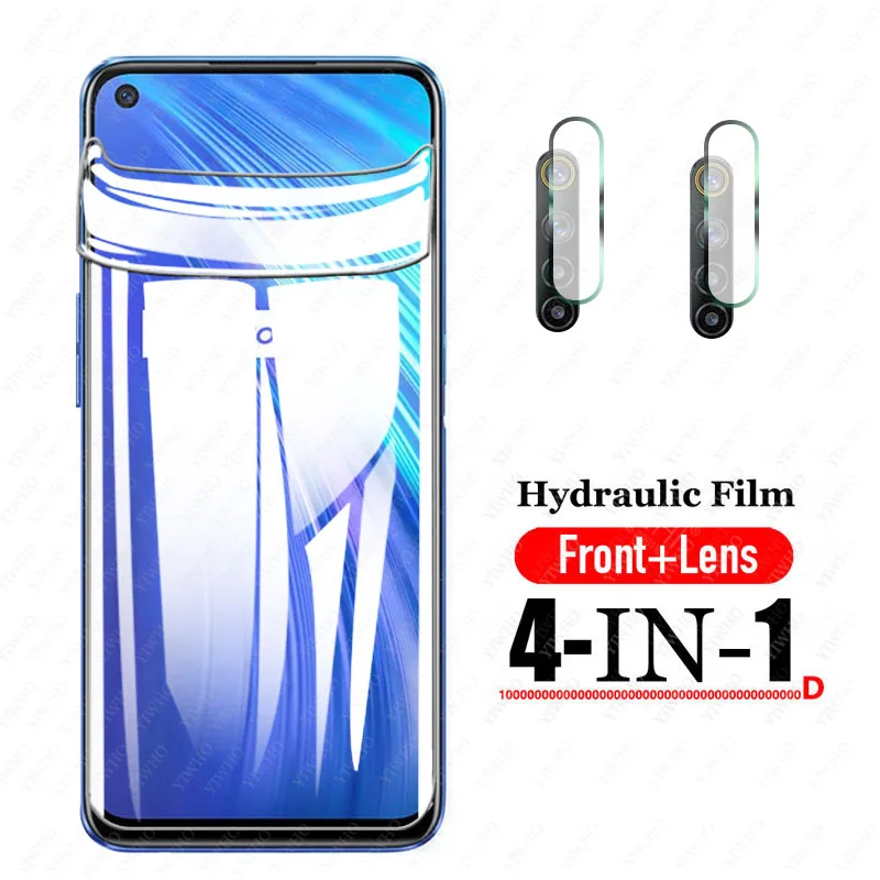 

Гидрогелевая пленка для полного покрытия экрана для Oppo Realme 6, мягкое защитное закаленное стекло для объектива камеры Realme6 RMX2001