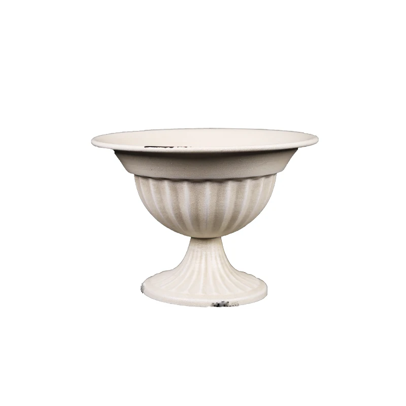 Классический Бокал ваза для цветов белый старинный цветочный горшок Ретро