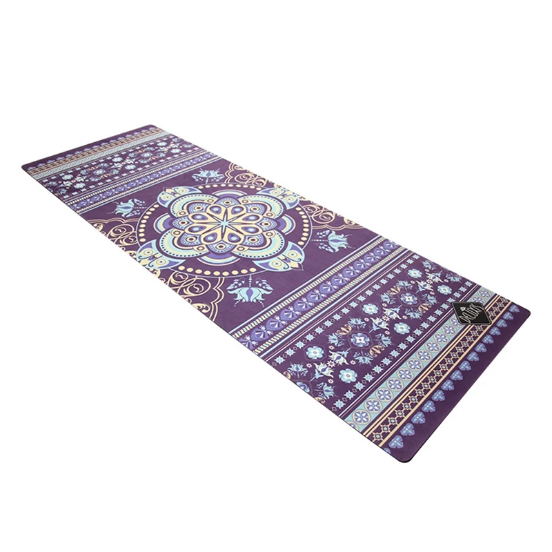 

Printed rubber fitness mat sweat absorption green non-skid travel goddess mat sports floding good quality yoga mat