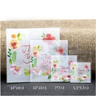 Пластиковые пакеты для печенья и конфет, 100 шт., самоклеящиеся, упаковочный пакет для выпечки