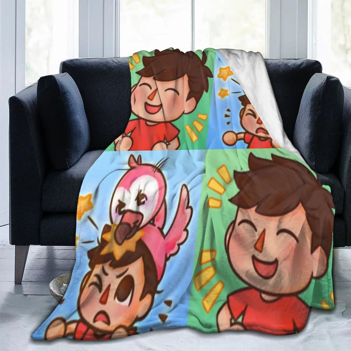 

Ультрамягкое одеяло для дивана, покрывало, мультяшное Фланелевое постельное белье, покрывало для дивана, украшение для спальни для детей и ...