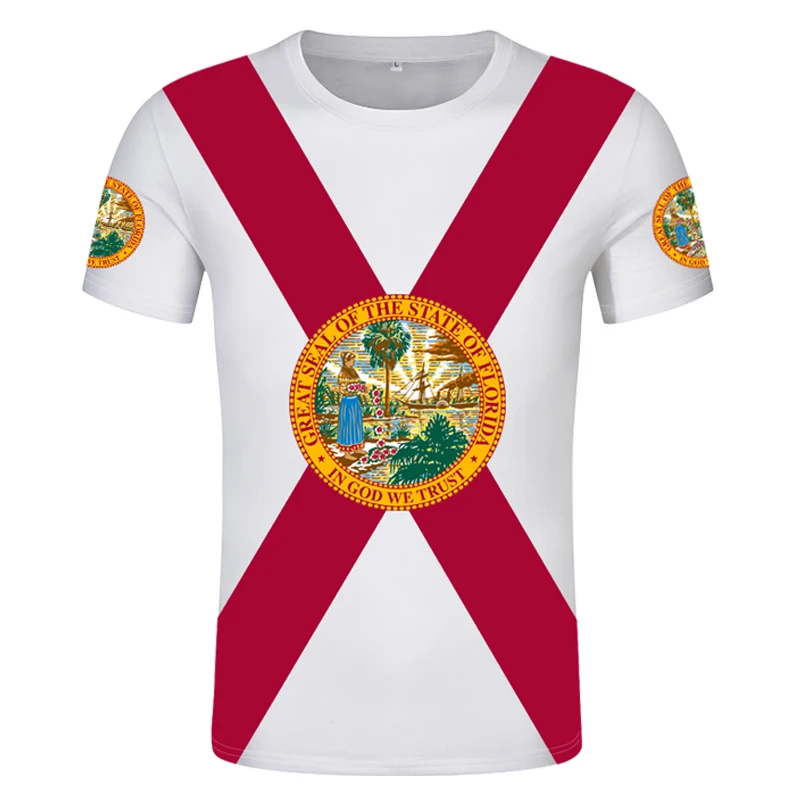 Футболка из Флориды с номером имени США таллахассе FL футболка американским
