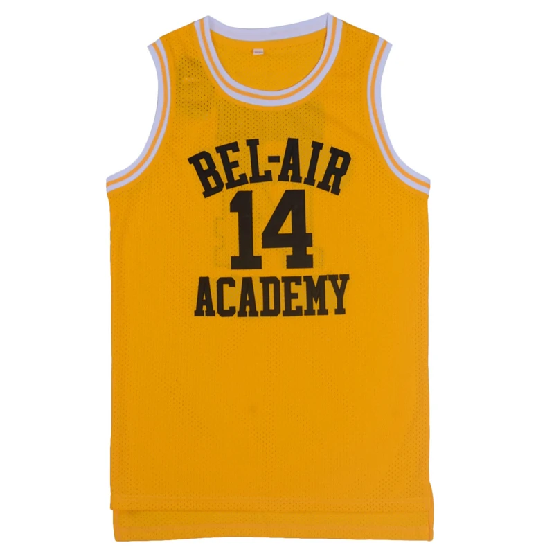 Черно желтая Зеленая Мужская футболка жилет Джерси для колледжа № 14