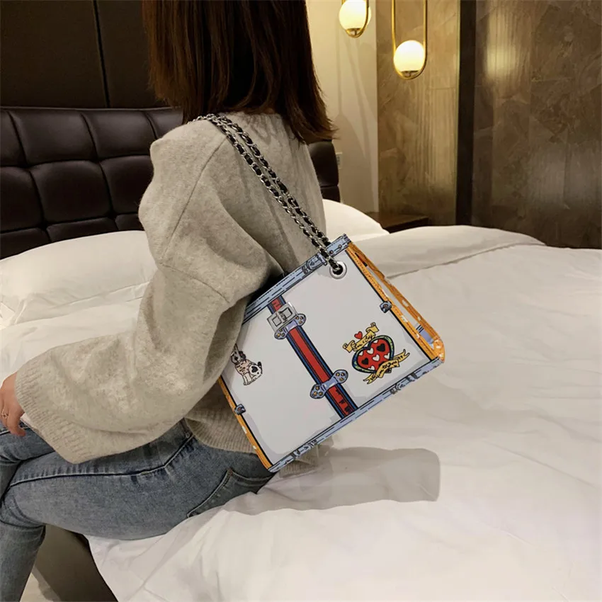 TOYOOSKY женская сумка 2020 новые напечатанные сумки на плечо модные большие