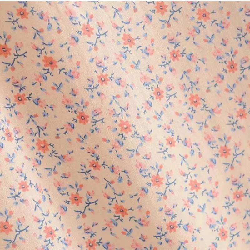 Хлопок смесь Printed Розовый Юбки Женщины Цветочные Повседневный Бич Женский Midi