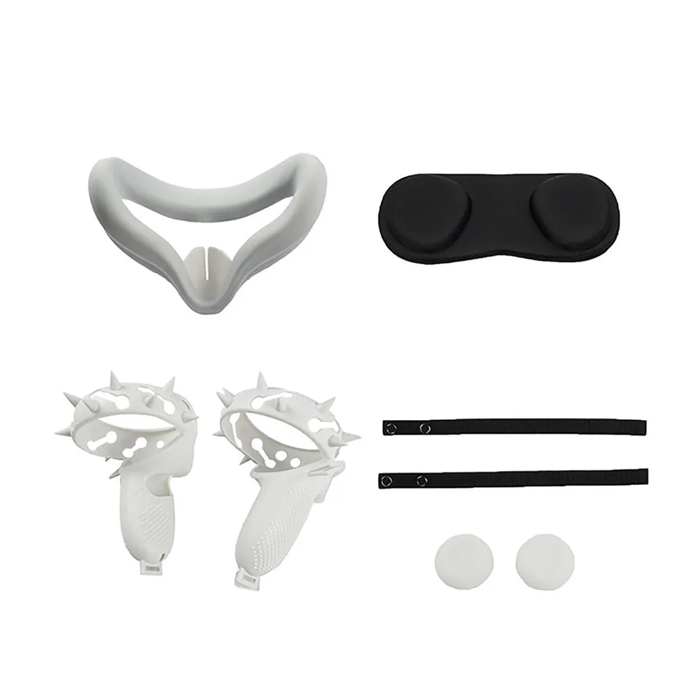 

Face Mask Cover Barbed Handle Protective Sleeve Q Lens Cover Rocker Cap Kits for Oculus Quest 2 VR Headset Accessories