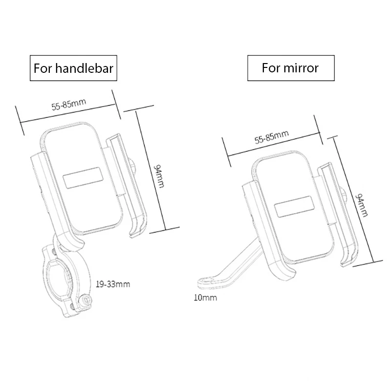 smoyng aluminum alloy bicycle motorcycle phone holder stand adjustable support moto bike handlebar mirro mount for iphone xiaomi free global shipping