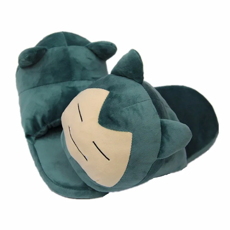 Карманные животные Psyduck Snorlax Mudkip плюшевые игрушки Gengar кукла домашние тапочки для взрослых домашние тапочки осень-зима