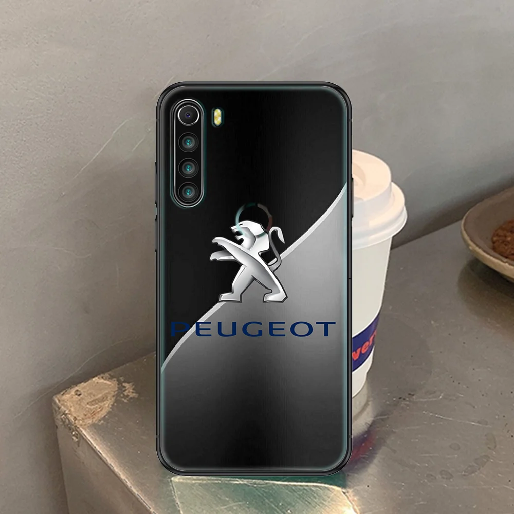 

peugeots soprt car Phone case For Xiaomi Redmi Note 7 7A 8 8T 9 9A 9S 10 K30 Pro Ultra black tpu hoesjes 3D prime luxury