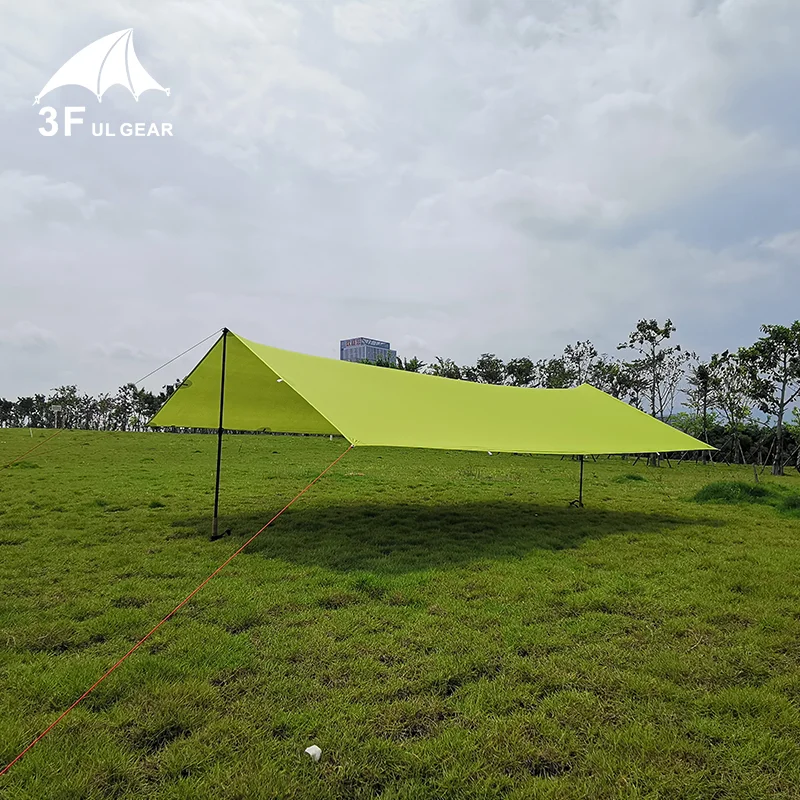3F UL GEAR Ultralight 15D серебристый брезент навес Открытый Кемпинг гамак дождевик пляжное