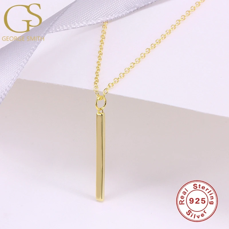 

GS New S925 Sterling Silver Pendant Necklace Round Crystal Lariat Y Necklace Statement Jewelry Clavicle Chain Necklace collares