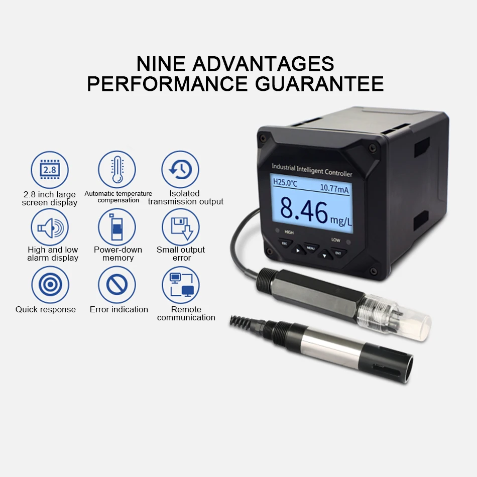 FK-DO530 Online Dissolved Oxygen Meter DO Detector Fish Pond Cage Water Sewage Tester | Инструменты